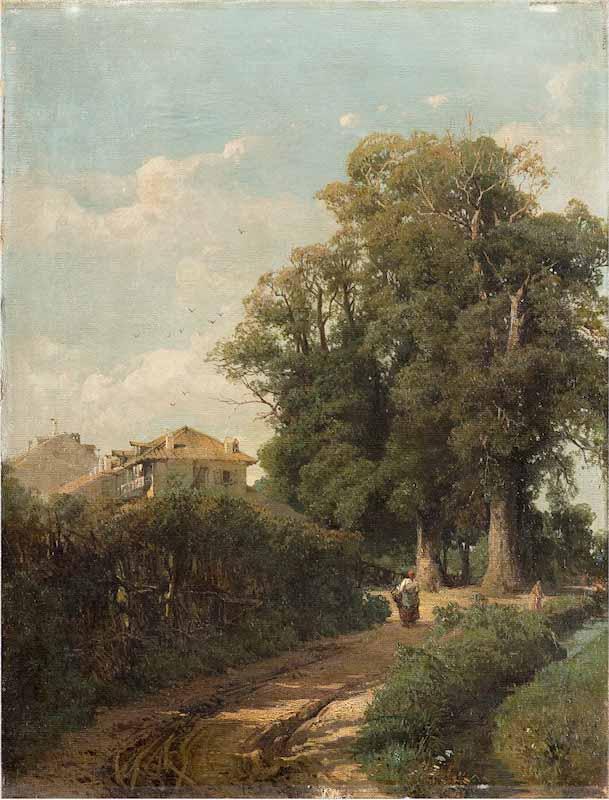 Eugenio Gignous The Environs of Milan oil painting picture